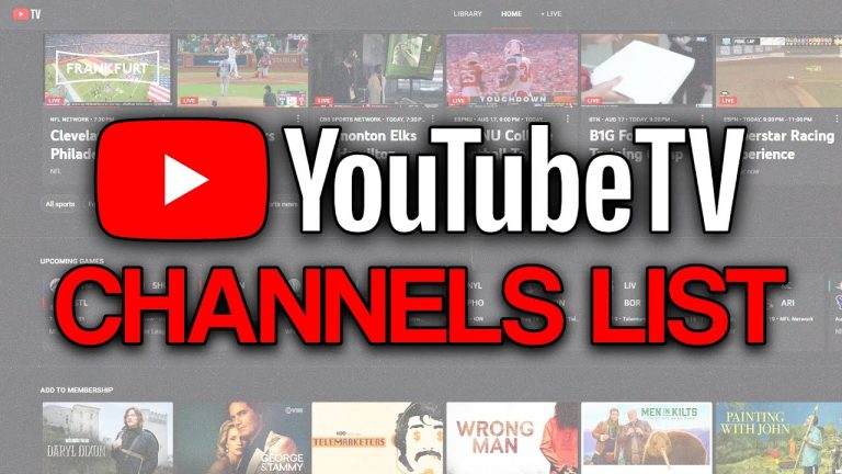 Youtube TV Channels List In 2024 [Updated]